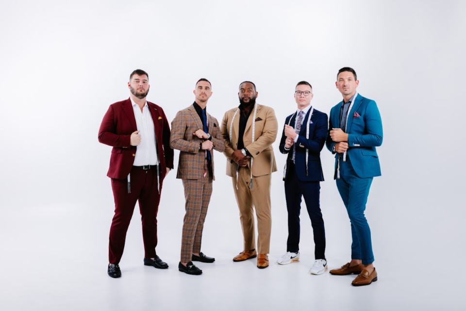 A confident person wearing a stylish, comfortable outfit that reflects their personality, illustrating the psychology of dressing well and belonging.